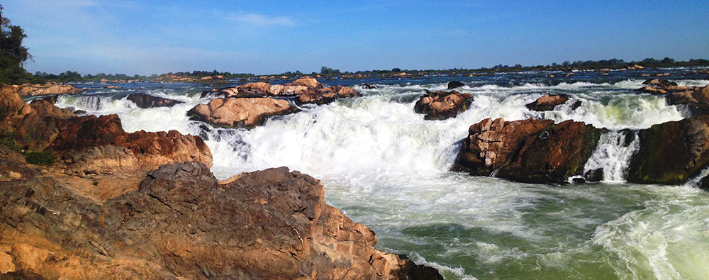 Preah Nimith Rapids on the Mekong River